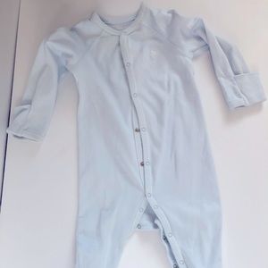 9m unisex Ralph Lauren footie pajamas with mitts
